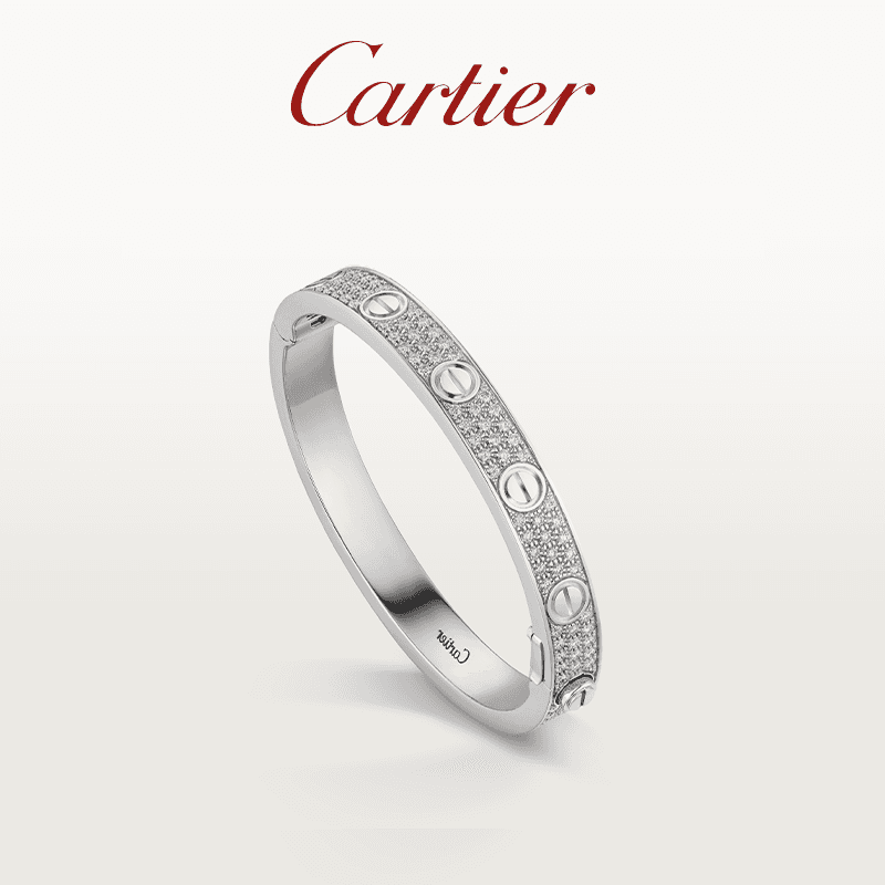 Bracelet Love pavé de diamants, or rose, or jaune, bracelet classique tendance pour homme et femme