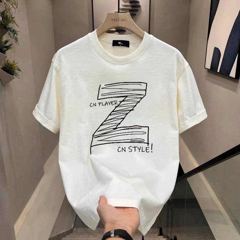 2024Men's high-quality round-neck pullover short-sleeved t-shirt