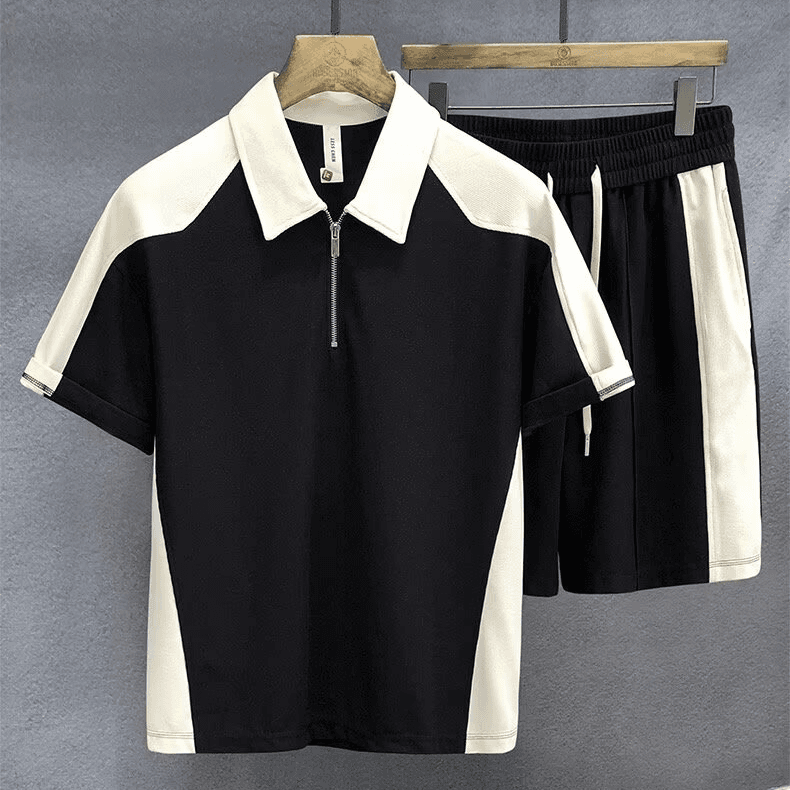 Men's Clothing Sportswear Suit Men Summer Short Sleeved T Shirt Basketball Jersey Casual Shorts Two Piece