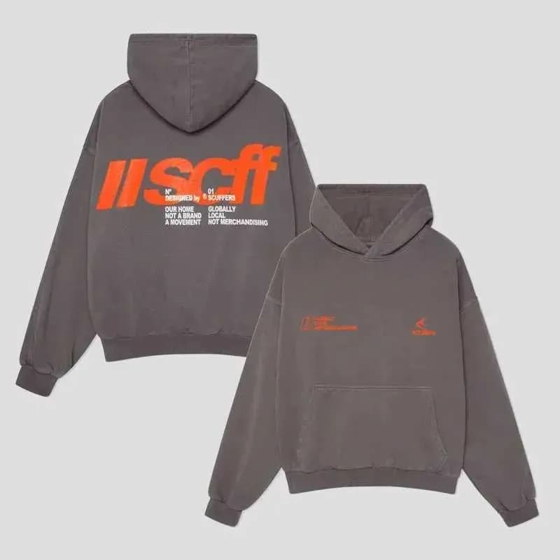 Sweat à capuche Scuffer pour femme, style décontracté, oversize, grunge, Haruku, style Y2K Active