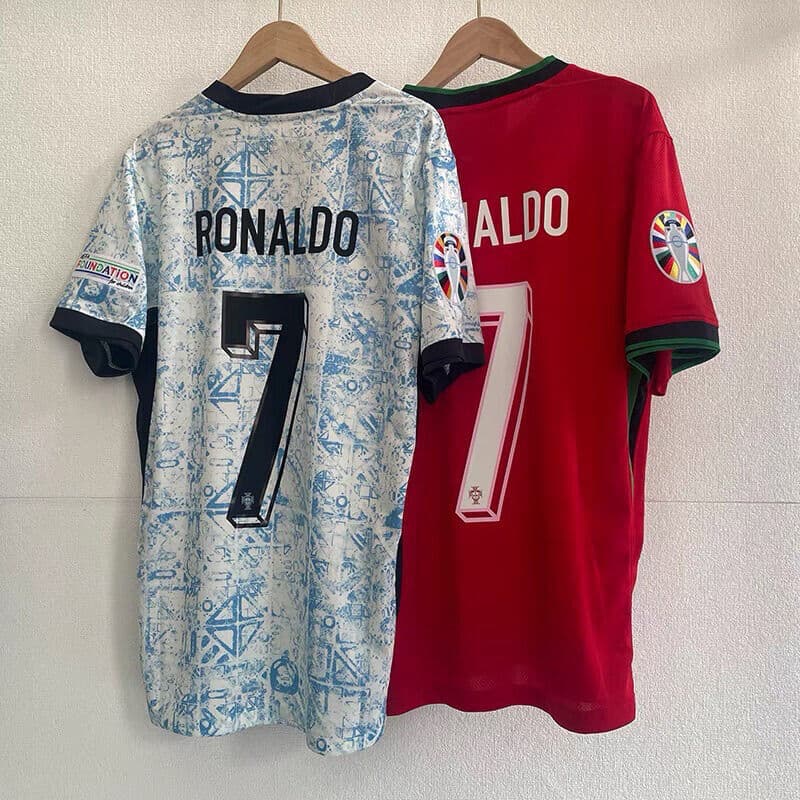 Cristiano Ronaldo CR7 Portugal National Team Soccer Shirt 2024 European Cup Premium Football Jersey