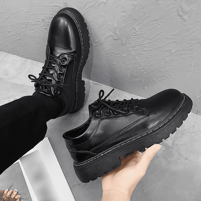 Men's Shoes High Quality Leather Shoes Men's Shoes Derby Spring New Business Low Top Small Leather Shoes Youth Casual Shoes Shoes