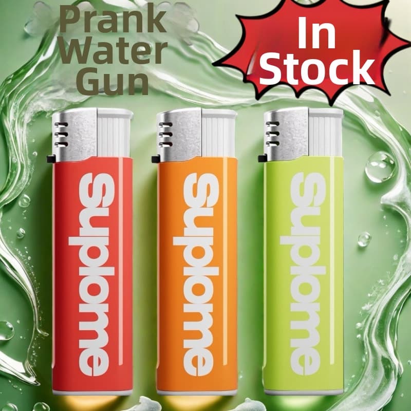 Creative Prank Mini Water Gun Lighter With Push Button Dispensing For Water Play Parties Home Garden Festive Supplies