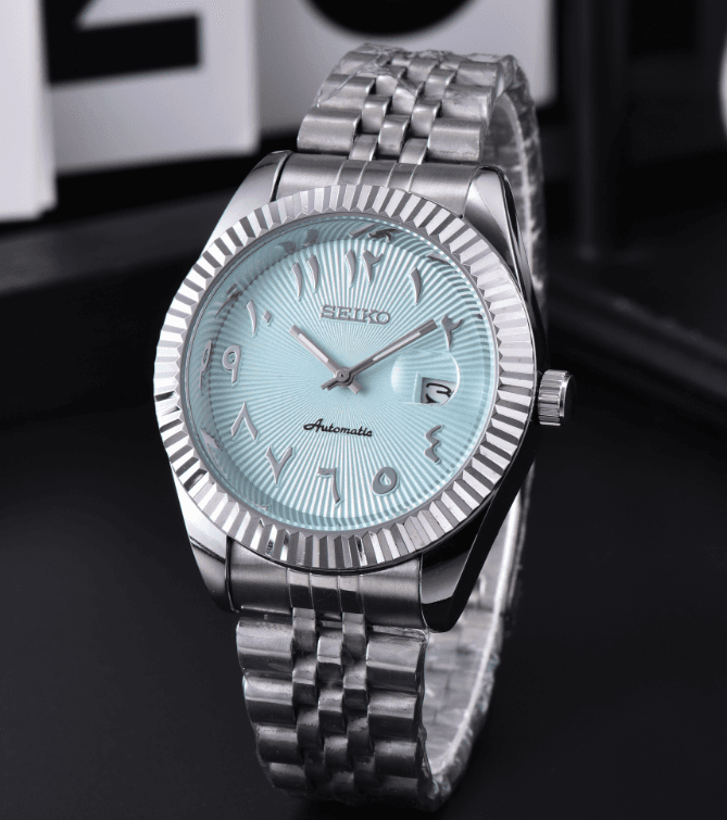 Seiko : une marque horlogère japonaise haut de gamme – des montres de luxe élégantes et abordables avec affichage de la date et bracelet chaîn