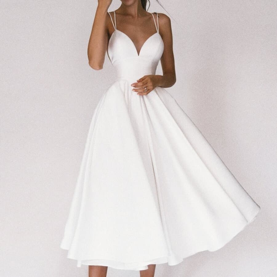 Women's Clothing Multi Color Suspenders Fashion Sexy Swing Evening Dress