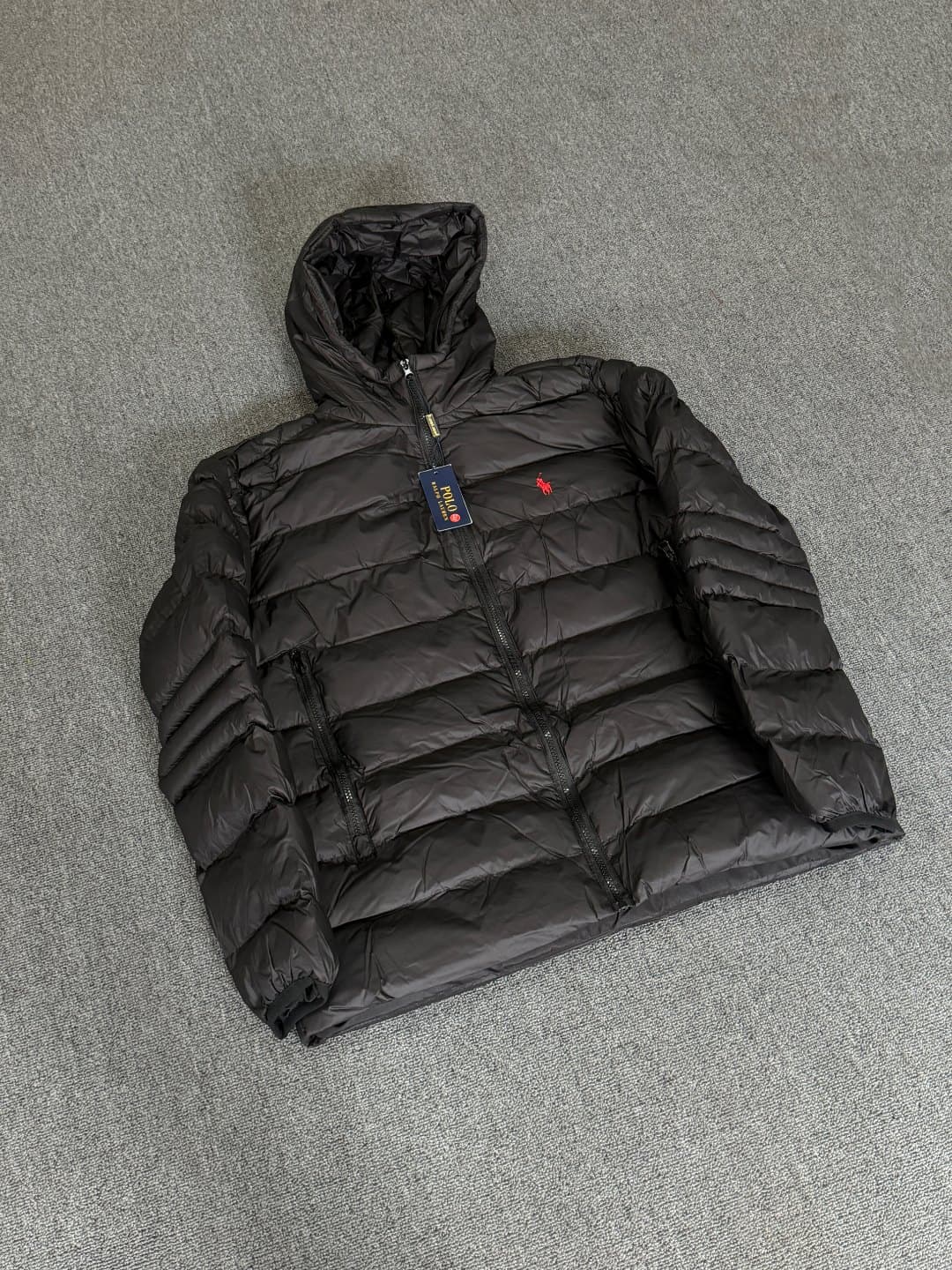 Manteau en coton RALPH LAUREN Raffelauern à petits éperons et côtes de porc brodées