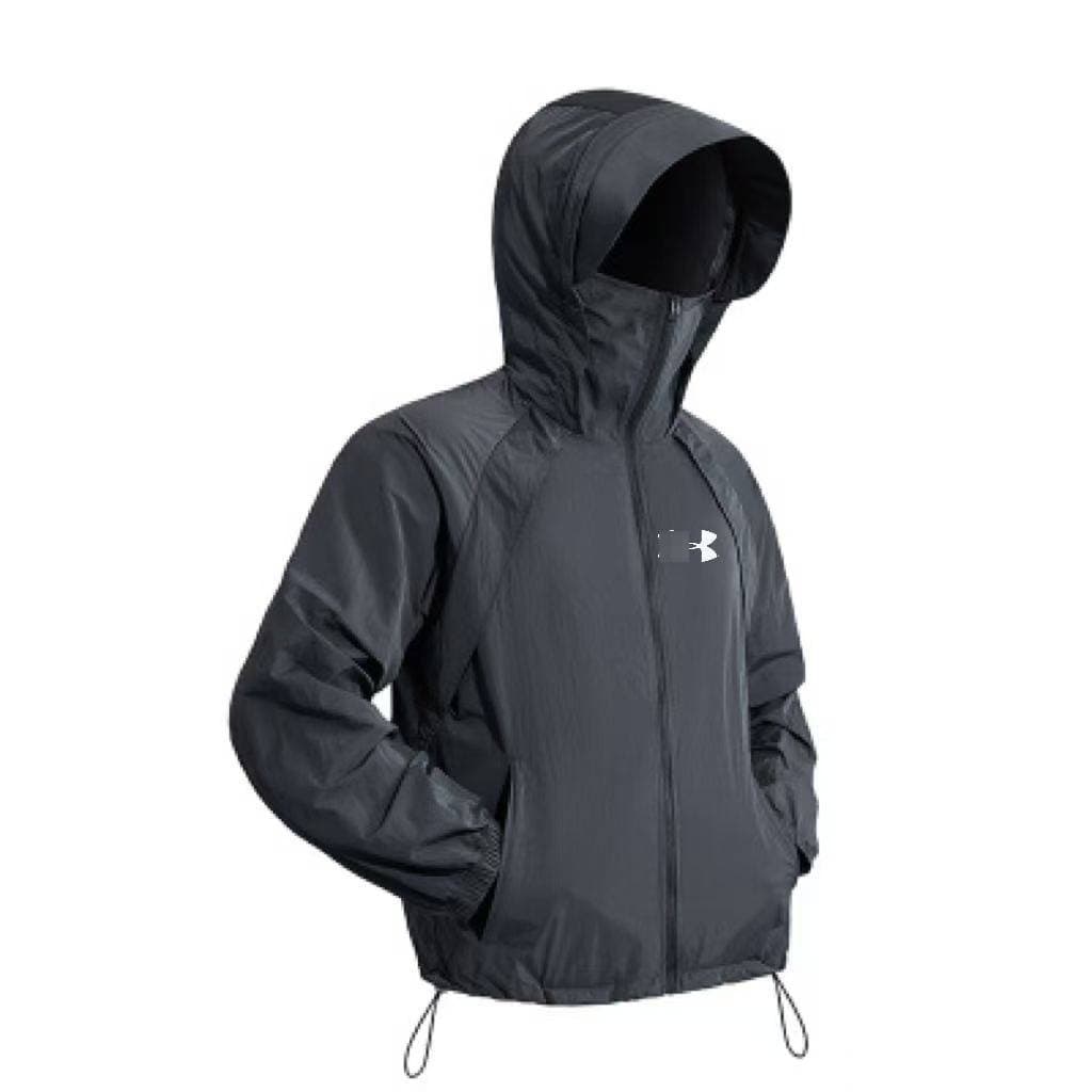 Veste Under Armour pour homme, respirante, à séchage rapide, avec capuche et protection solaire, coupe-vent, légère et ample, idéale pour les ac