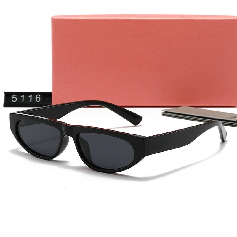 Cat Eye Polarized Sunglasses For Women's Luxury Letter M High Qualiy New Fashion Designer Glasses Full Resin Frams Goggle Drive Trendy Eyewear M5116