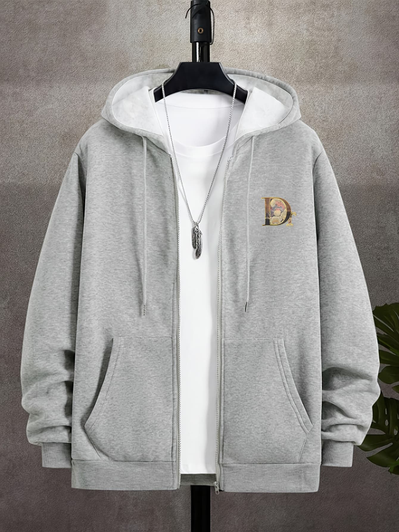 Men's Top Sweatshirt Loose And Comfortable Warm And Hooded Sweatshirt Men's ClothingMen'S Heavyweight Hoodie - Full-Zip Front Closur