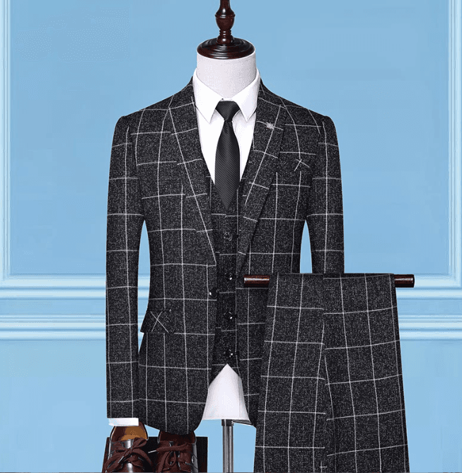 Man's Clothing 2024 New Business Casual Suit Men Two-Piece Suit Groom Best Man Wedding Banquet Dress Suit Man