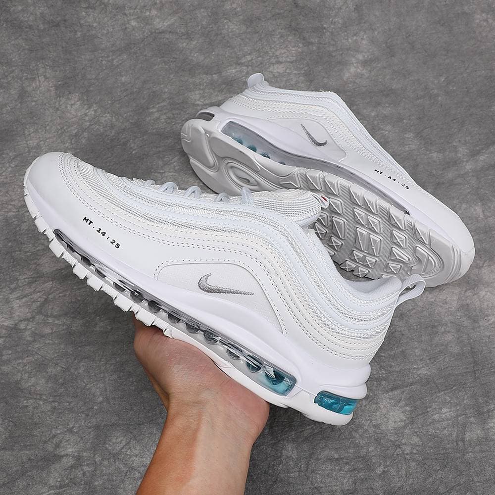 Chaussures Nike Air Max 97 pour homme et femme, triple noir et blanc, Sean Wotherspoon T, baskets d'extérieur, pointures 36-45