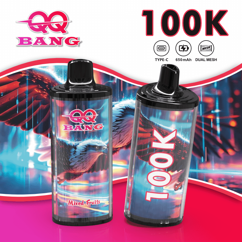 BANG KING 100K bouffées / Affichage du niveau de carburant et de la batterie sur l'écran / Faible résistance / Charge rapide