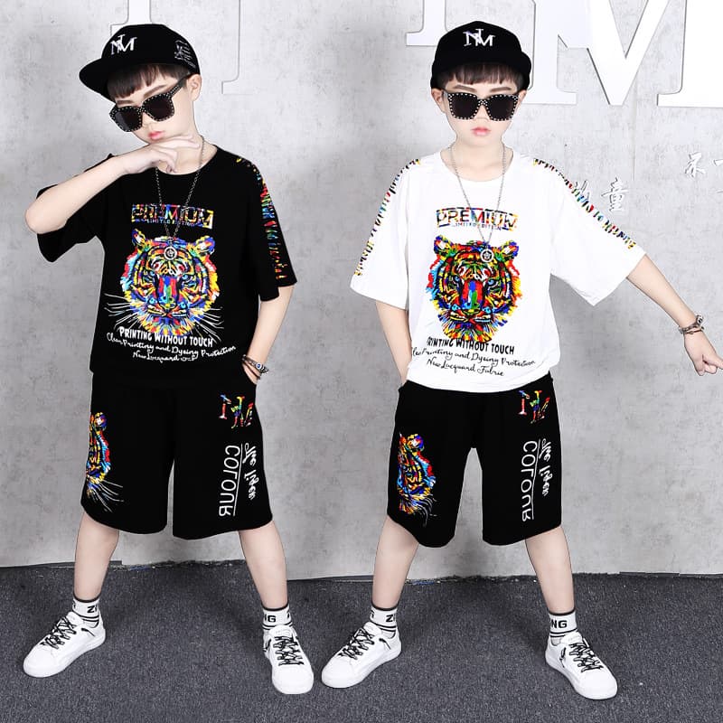 Fashionable Short Sleeved Set, Trendy Children's Two-piece Set For Boys, 2023 New Summer Clothing,