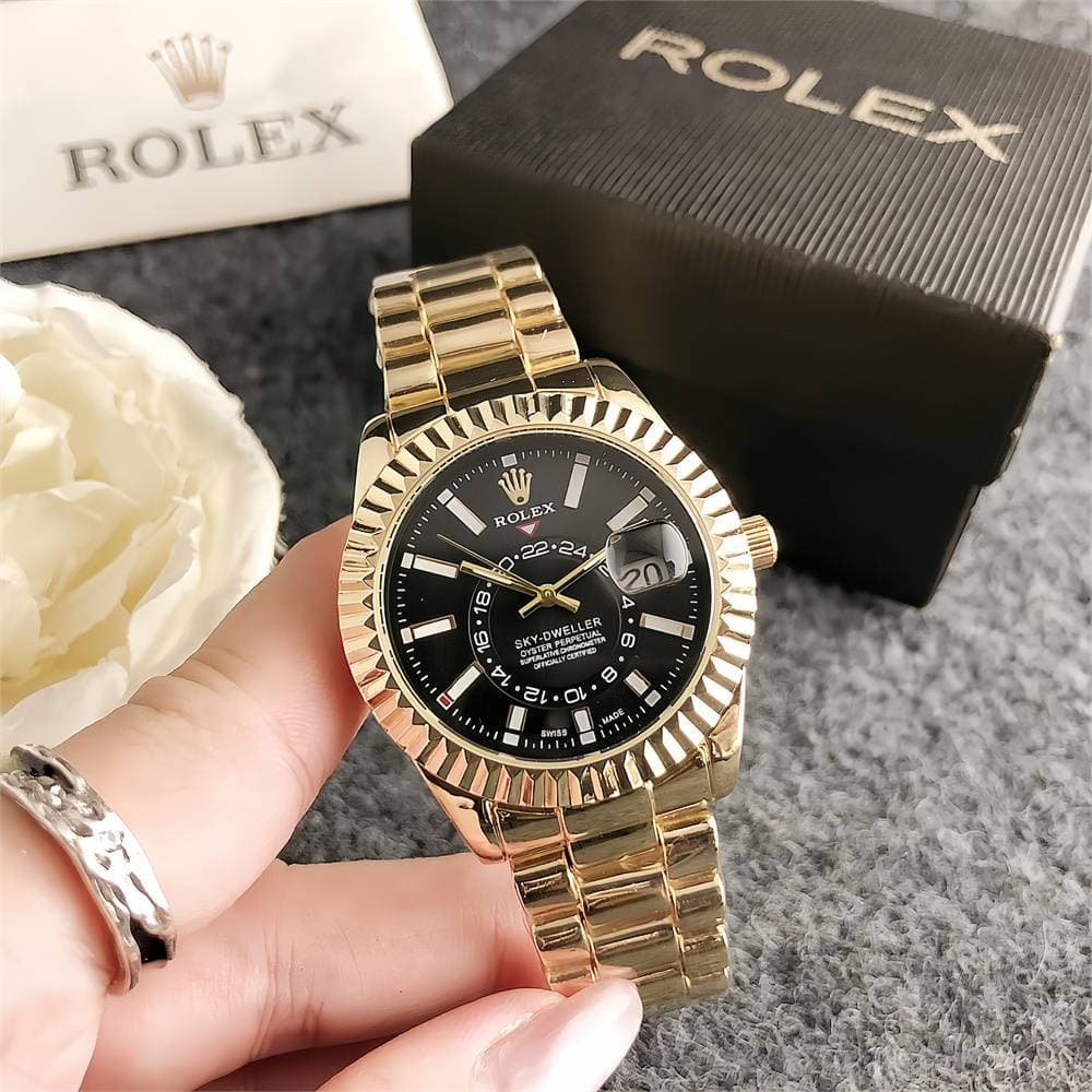 Montre de marque Business Peplum avec bracelet en acier Montre de mode suisse