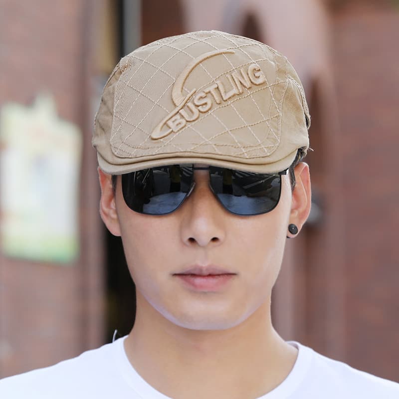 2023 New Beret Casual Versatile Men's Baseball Korean Retro Sun Hat British Forward Cap Trend