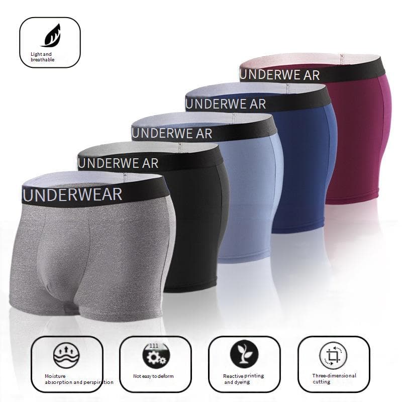Men's Underwear Fashion New Style Boxer Briefs Boxer Briefs Letter Belt Breathable Casual