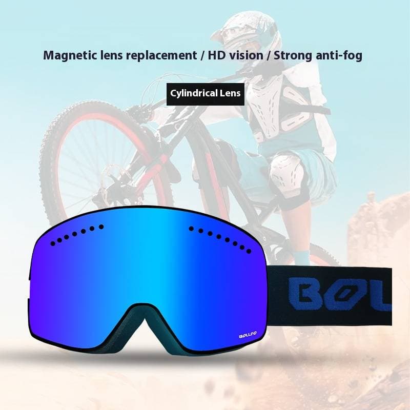 Vintage Motorcycle Goggles - Anti-Fog, Anti-Dust, Magnetic Lens, Universal Fit For Harley, Off-Road, And Urban Riding​