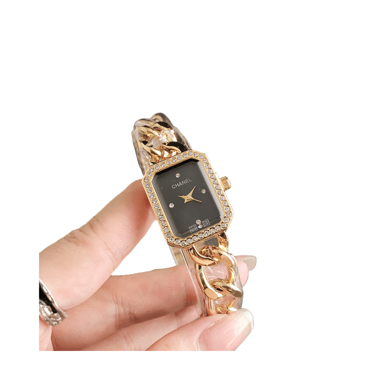 Marque de luxe petit style de parfum montre à sucre carrée femmes dames lumière de luxe niche senior nom marque rétro compacte montre carrée dia