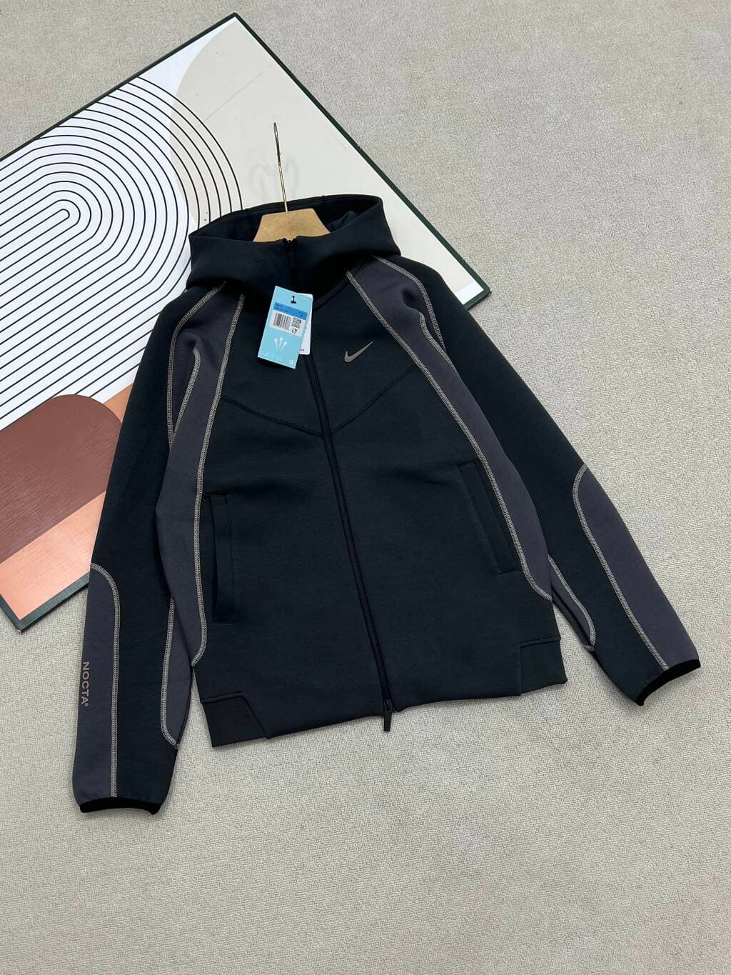 Ensemble veste de sport et pantalon droit en maille patchwork TCH quatre couleurs de la marque Designer 26 Nk