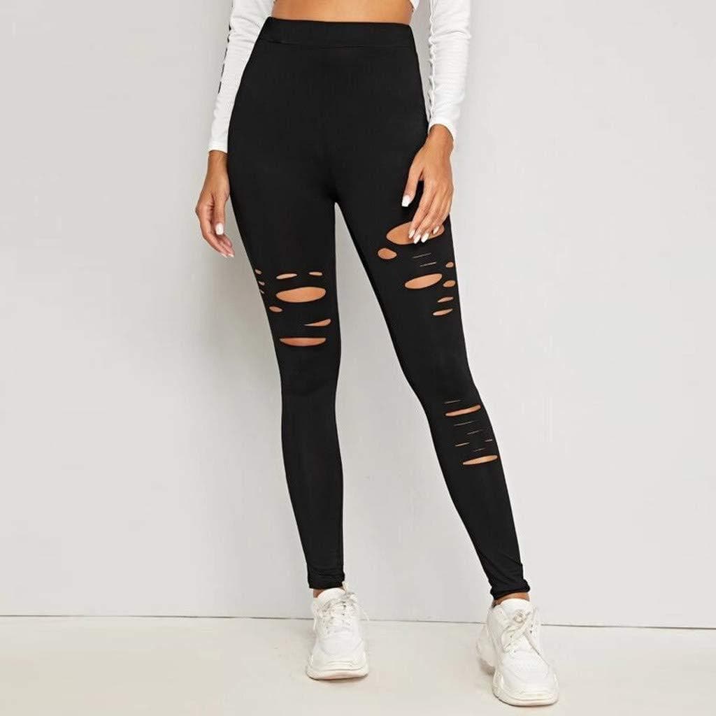 women's solid color hip-lifting high-waisted leggings plus size cropped pants
