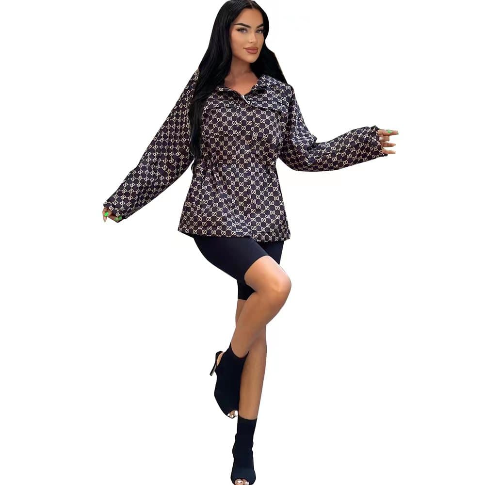 Veste de tempérament Simple à capuche pour femmes, vêtements de travail Double couche, haut