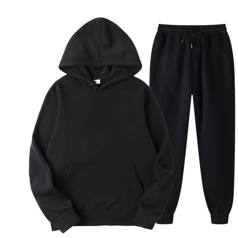 Men's Casual Hoodie & Jogger Set - Soft Fleece-Lined Two-Piece Outfit For Spring/Autumn | Trendy Streetwear & Sports Wear In 15 Colors (S-3XL)​