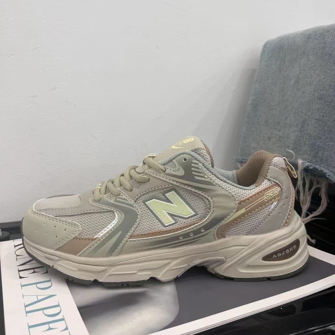 Chaussures rétro pour papa Chaussures décontractées en maille en forme de N super chaudes