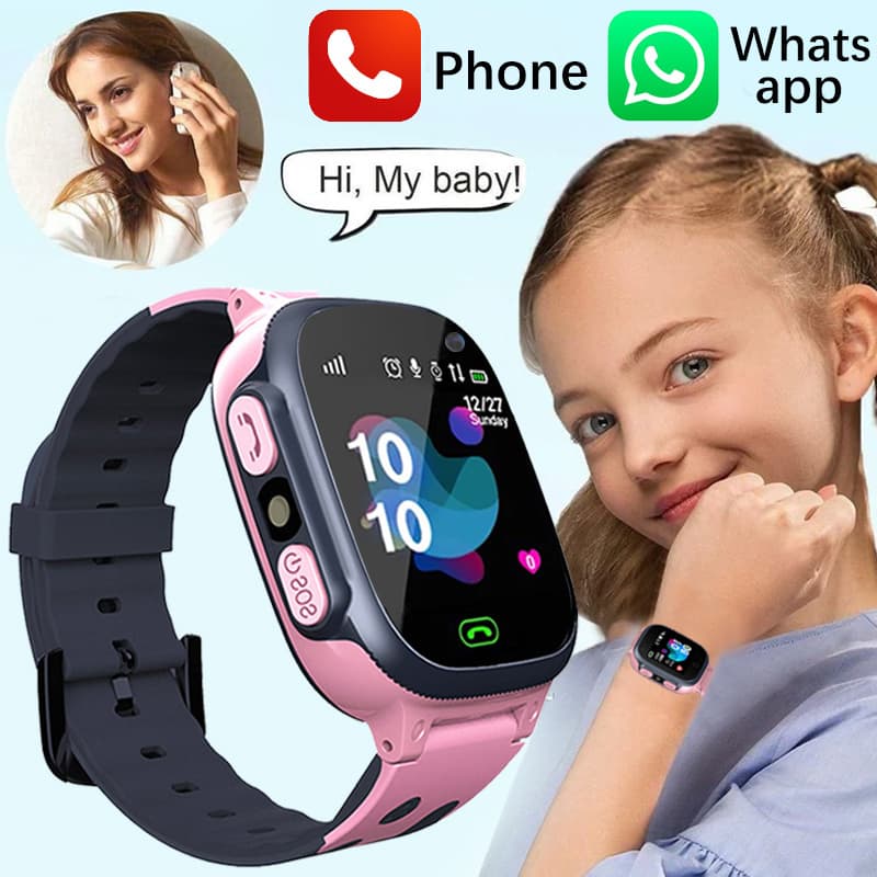 Children SIM Card Anti-lost Watches Call For Watch Boys Girls GPS Waterproof Smartwatch Clock Location Tracker Child