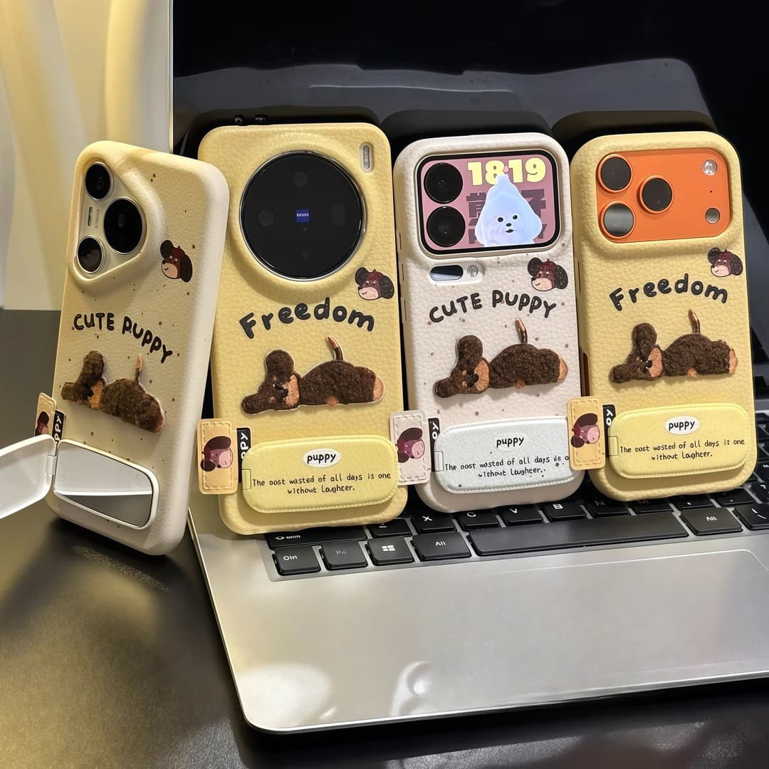 Protective Phone Case For IPhone 17 16 15 14 13 12 11 ProMax Plus New Doll Sleeping Puppy