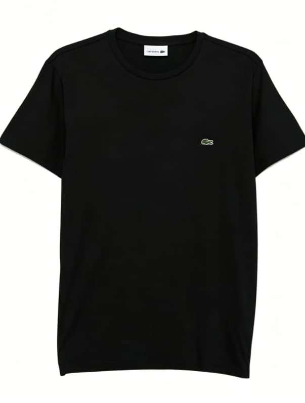 T-shirt uni à logo brodé minimaliste, nouveau modèle d'été en pur coton respirant à manches courtes