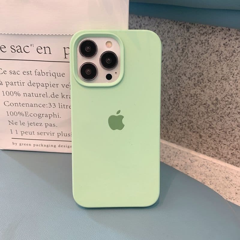 Coque de téléphone en silicone de haute qualité pour iPhone 15/14/12/11/13, coque anti-chute minimaliste tout compris