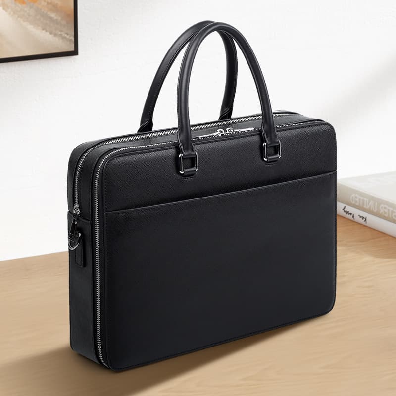 Men's Handbags Fashion Men's Briefcase Trend Large Capacity Business Genuine Leather Men's Bag Commuting Business Multifunctional Men's Handbag