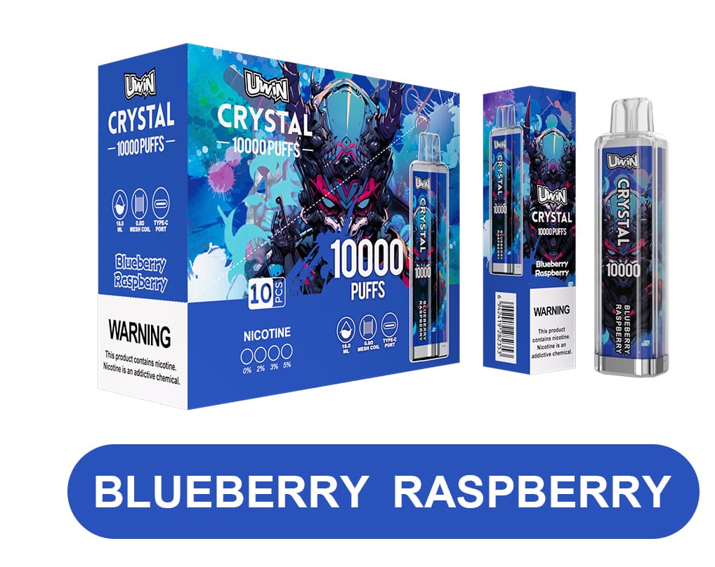 Kit de démarrage de cigarettes électroniques jetables Uwin Crystal, 10 000 bouffées, 15 saveurs, 2, 5 ou 10 pièces