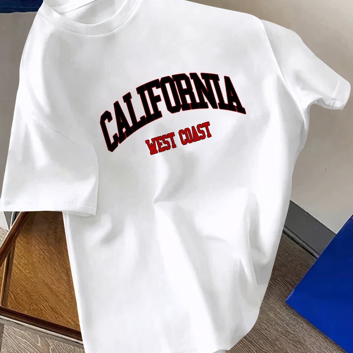 T-shirts à manches courtes pour hommes, coupe ajustée, en pur coton, imprimés, tendance, décontractés et polyvalents, été