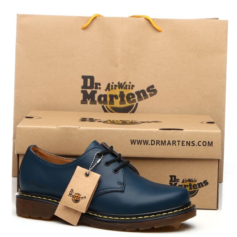 Dr. Martin Boots 1461 Chaussures basses en cuir à grosse tête pour hommes et femmes, style britannique, Dr. Classic Cross-border Chaussures pour ho