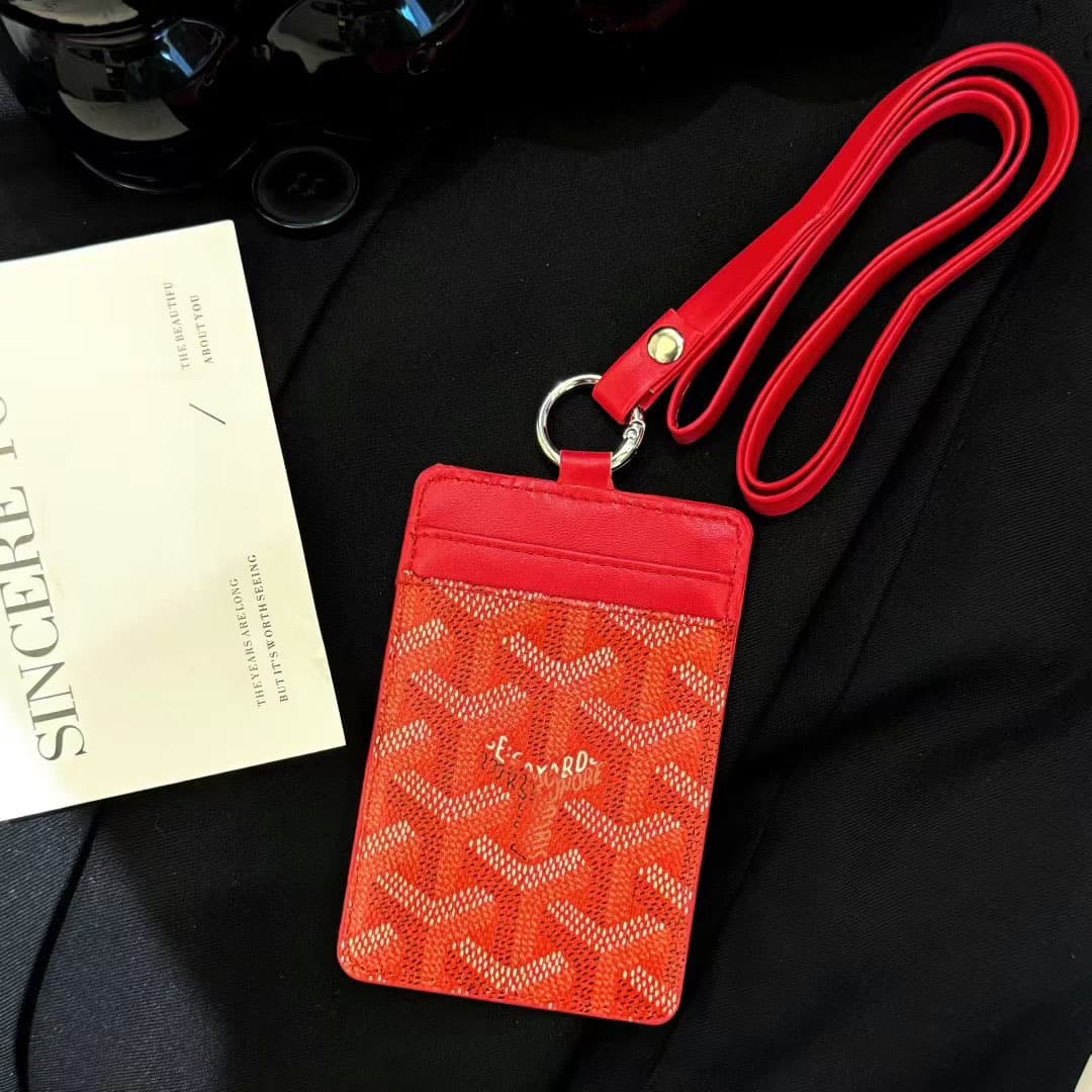 Porte-cartes d'étudiant avec cordon pour le cou et les repas de travail Dog Tooth