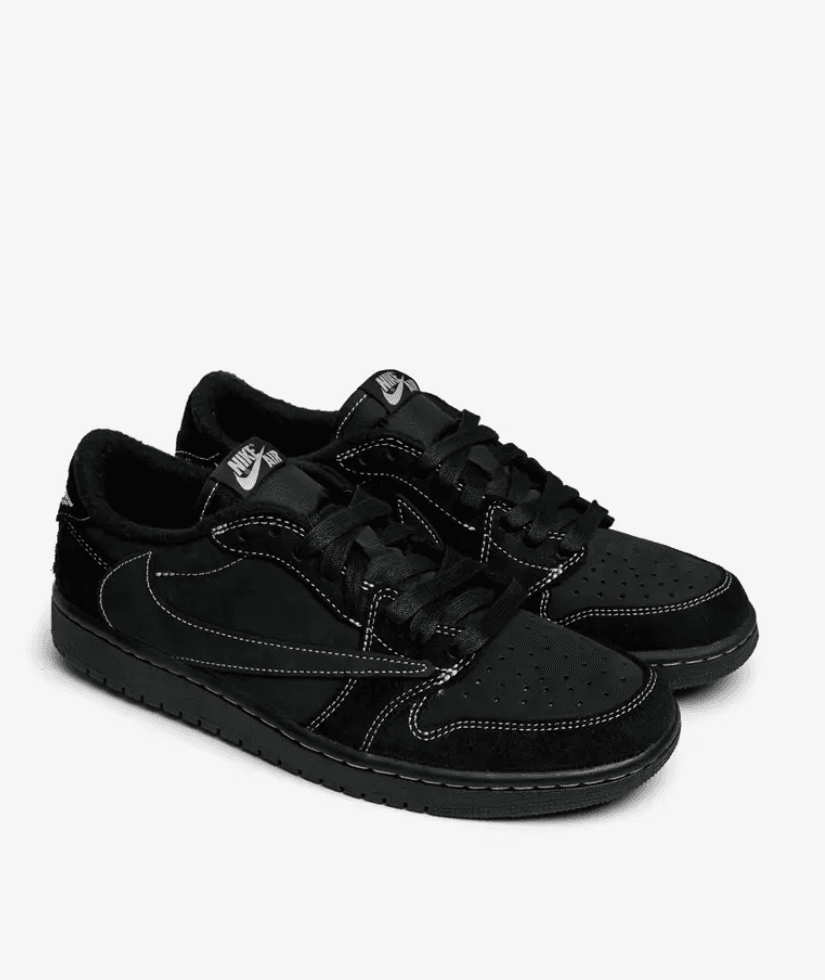 Nike Air Jordan 1 Low Rainbow AJ1 TS Co-branded Unisex Basketball Shoes Darth Vader