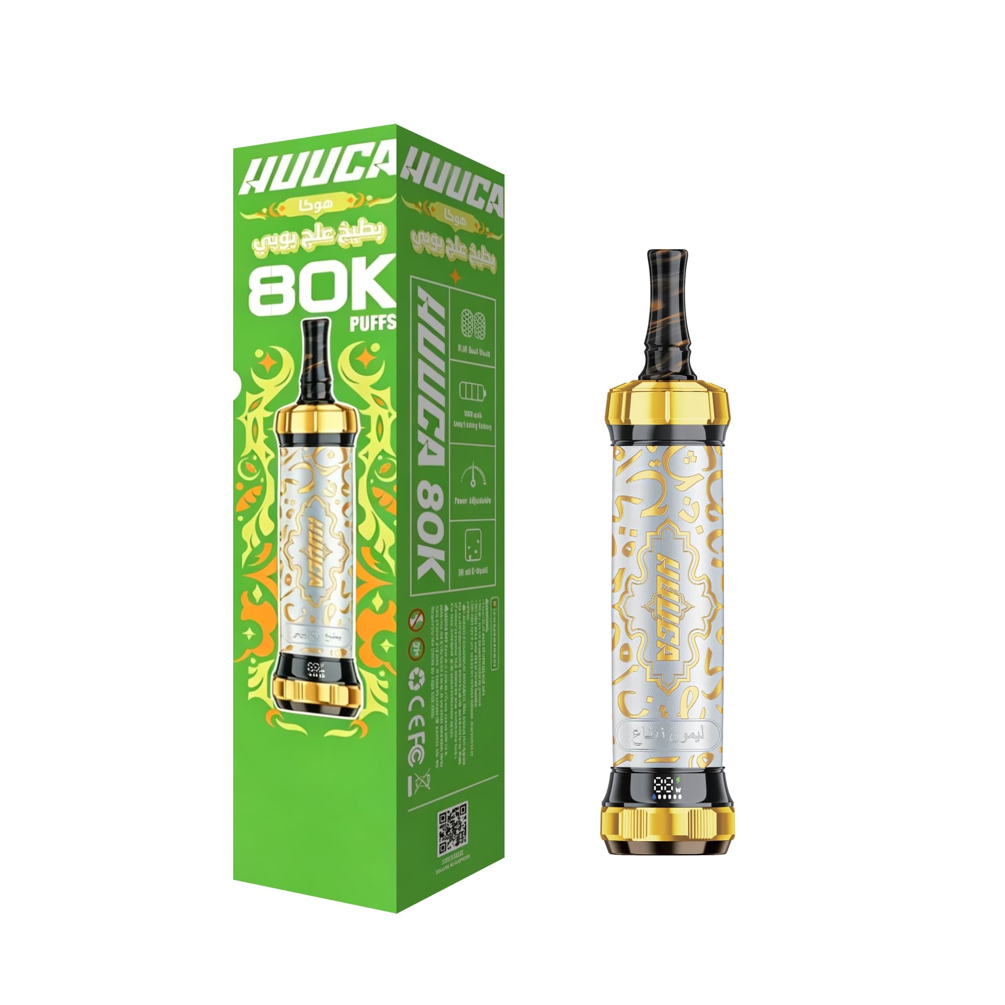 HUUCA 80K 80 000 bouffées 3 mg DTL Vape jetable 30 ml 1500 mAh