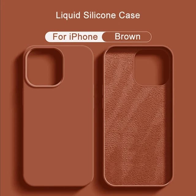 Nouvelle coque de téléphone en silicone liquide pour iPhone 13 14 11 12 Pro Max 15 Plus, coque antichoc souple