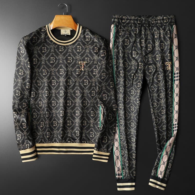 Men's Clothing New Autumn And Winter Men's Suits Korean Style Slim Casual Youth Sweatshirts And Sweatpants Sports Suits Men's Two-piece Set