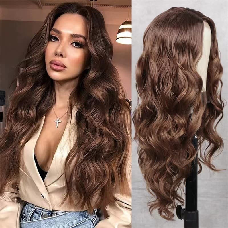 Synthetic Hair 13x4 Front Lace Real Wig Xuchang Wig Body Wave Wig