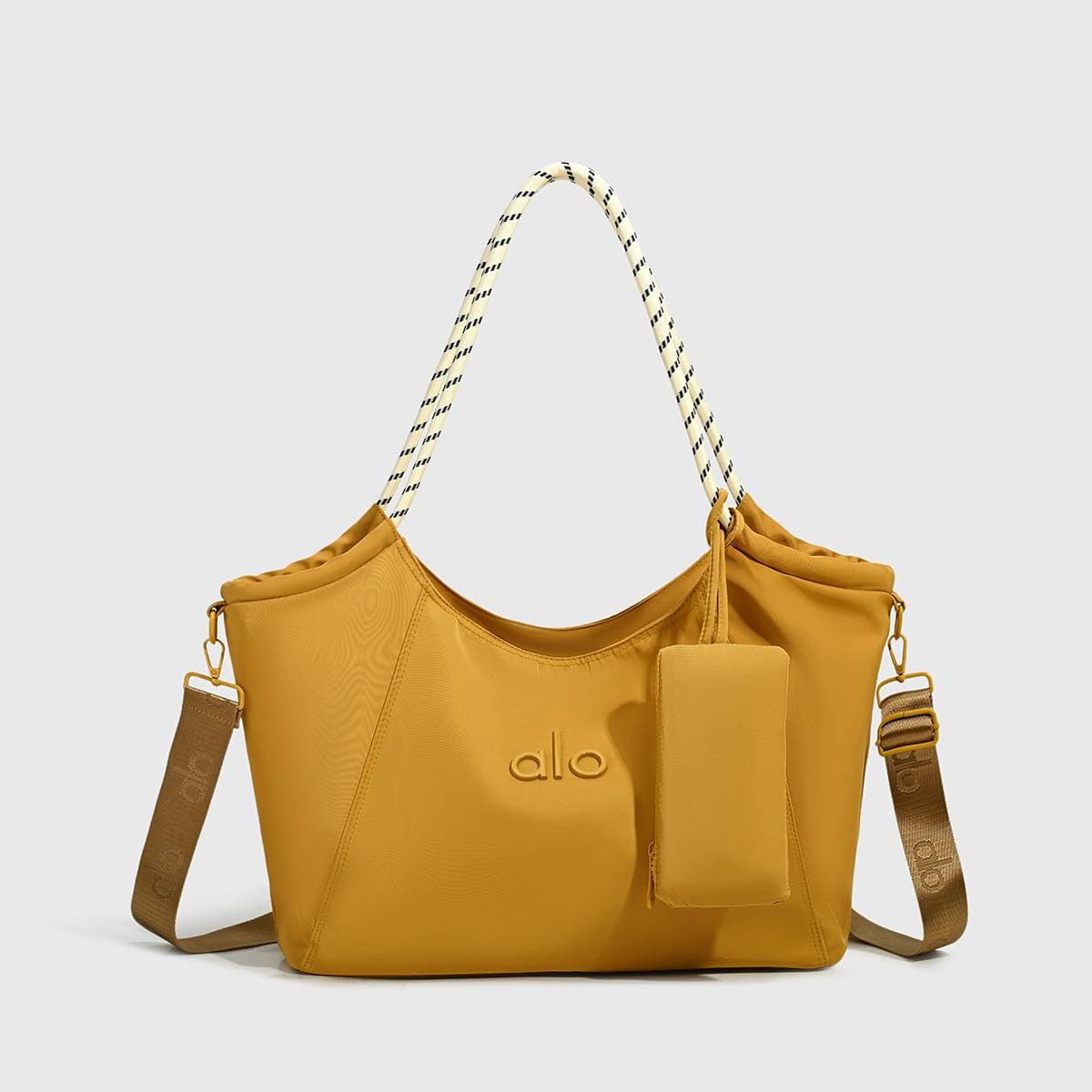Sac bandoulière ALO en nylon, grand format, portable et décontracté.