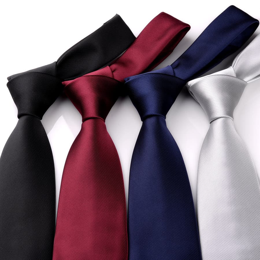Unisex 8cm tie Business formal men's striped jacquard hand tie for men