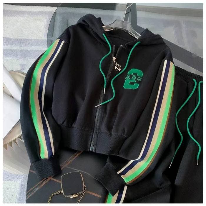 Women's Clothing Casual Sportswear Suit For Women New Style In Spring And Autumn Fashionable Sweater Two Piece Suit Stylish And Age Reducing