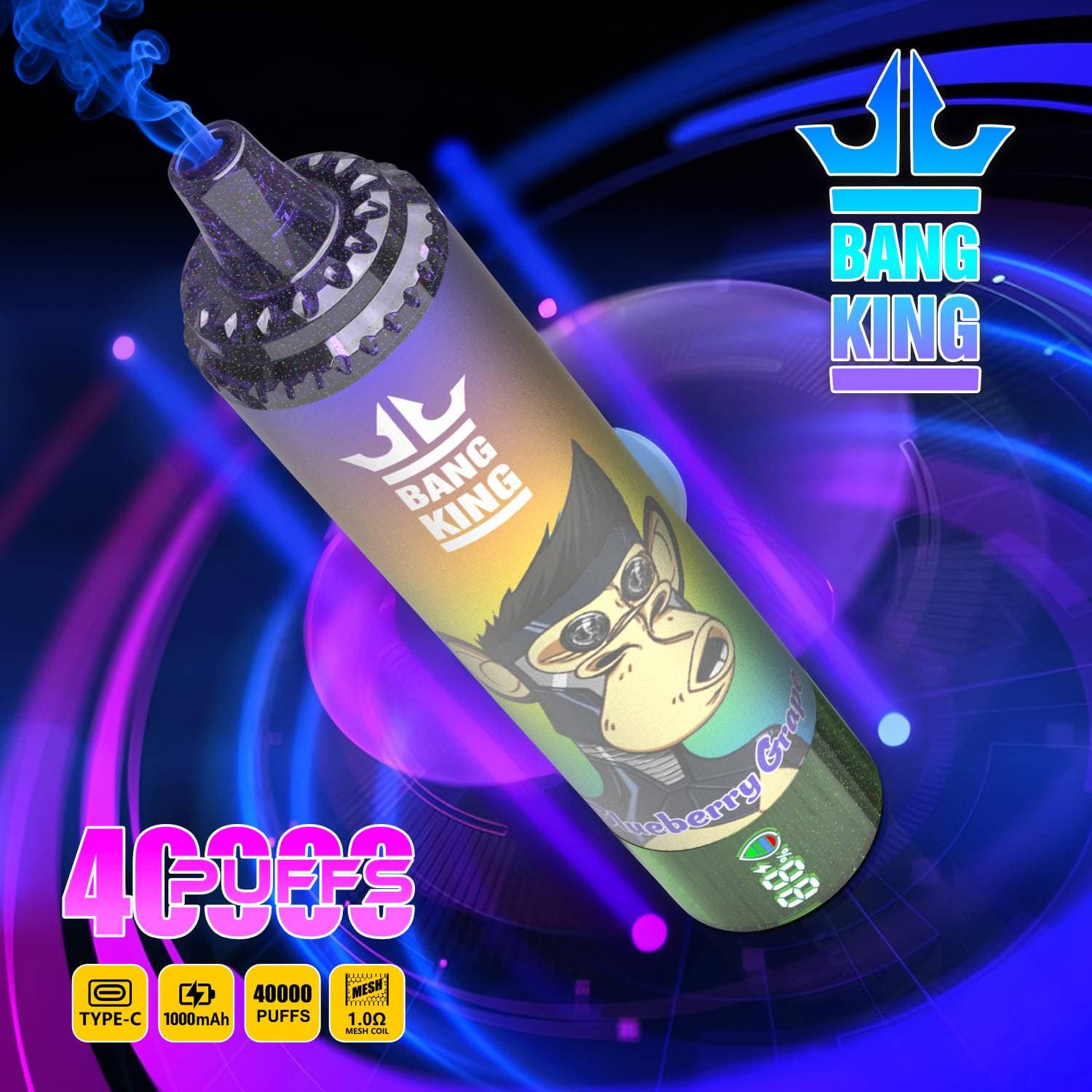 Cigarettes électroniques jetables BANG KING 40K PUFFS grande capacité et multi-saveurs,