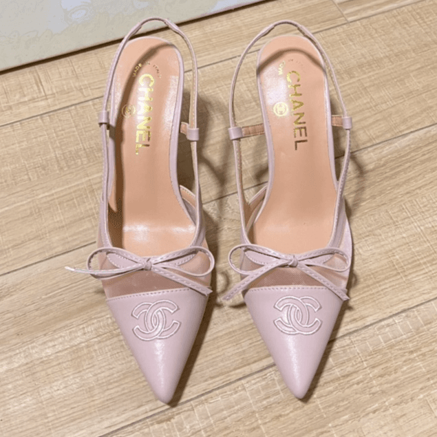 Sandales à talons pour femmes, talons pointus, avec nœud en maille élégant, EU35-40