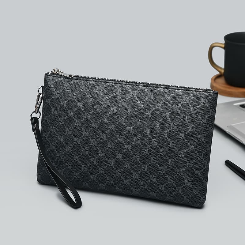 Luggage & Bagsr Print Business Men's Bag Trend Texture Lightweight Handbag Large Capacity Commuter Handbag