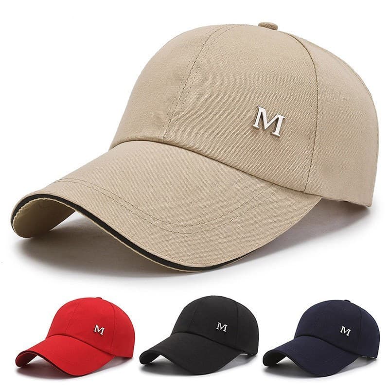 Spring Baseball Men's Canvas M Standard Long Edge Sunshade Hat Outdoor Sports Casual Duckbill Cap