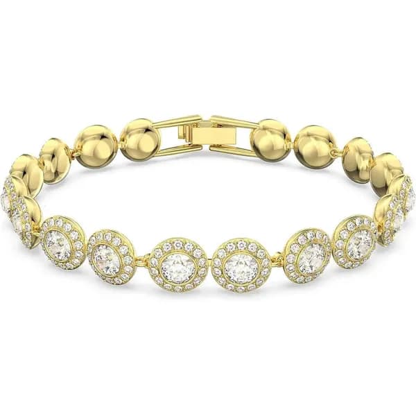 Bracelet de créateur de mode Angel, série de bijoux Crystal Mosan Dia, finition or rose