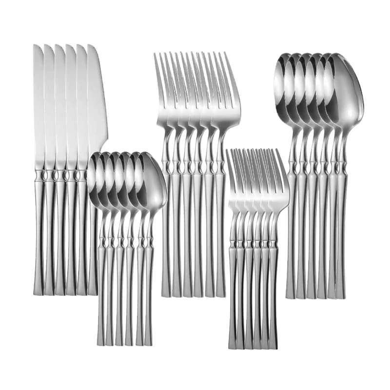 30-Piece Flatware Set - Dishwasher Safe Stainless Steel